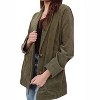 Women's Jora Oversized Light Weight Olive Button Up - LAVENDER J - 2 of 4