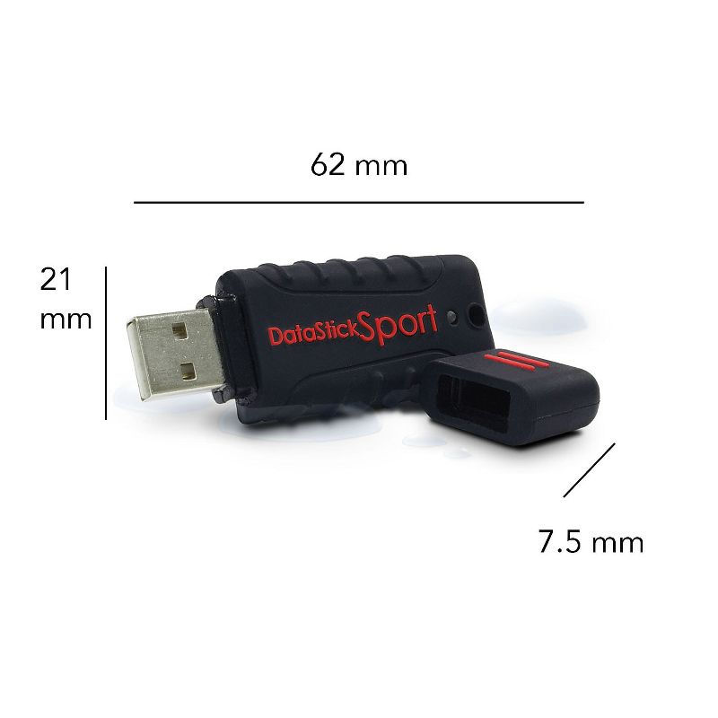 Centon Waterproof 8GB USB 10pk Black (DSW8GB10PK), 4 of 6