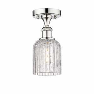 Bridal Veil - 1 Light Semi-Flush Mount In Art Deco Style-9.13 Inches Tall and 5 Inches Wide - 1 of 1
