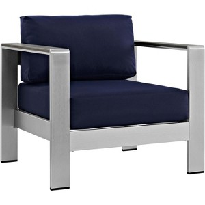 Modway Shore Outdoor Patio Aluminum Armchair - 1 of 4