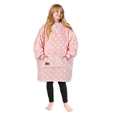 Tirrinia Girls Boys Blanket Hoodie Sweatshirt, Oversized Fleece Pullover, Hooded Fleece Lined Blanket, Christmas Gift for Kids Teens, Youth