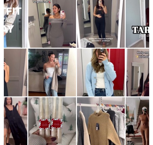 Collage of people showing off their #TargetStyle