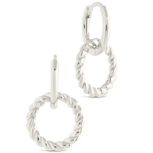 SHINE by Sterling Forever Hassie Delicate Twist Hoops - 1 of 4