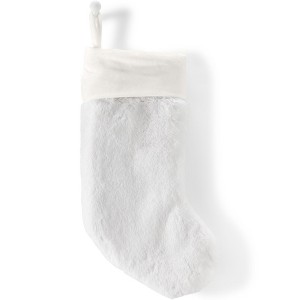 Lands' End Faux Fur Stocking - 1 of 2