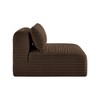 Meridian Furniture,Shaggy Corduroy Performance Fabric Armless Chair - 3 of 4