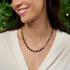 Ross-Simons Black Onyx Station Necklace in 18kt Yellow Gold Over Sterling Silver Size 18 - 2 of 4