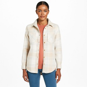BeachLunchLounge Sally Cozy Soft Women's Shacket | Parchment - 1 of 4