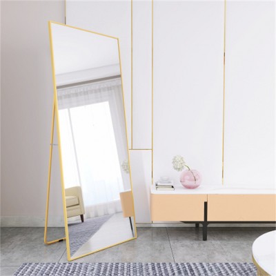 Bowen 64.9 in. H x 23.6 in. W Oversized Rectangle Aluminum Frame Full-Length Mirror-The Pop Home