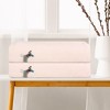 Unique Bargains Cotton Absorbent Quick Dry Lightweight Large Bath Towels 2 Packs - 3 of 4