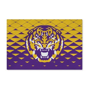 LSU Tigers NCAA Dropzone Washable Rug 20X32 Inches - 1 of 4