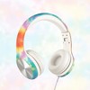 LiLGadgets Connect+ Pro Kids Headphones with Mic, SharePort Technology, Volume Limit 93db Wired Inline 3.5mm Jack- Tie Dye - 2 of 4