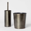 Aluminum Waste with Aged Metal Finish Gray - Threshold™ - 4 of 4