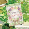 Easter Egg Wreath Holiday House Flag Patterned 28" x 40" Briarwood Lane - 4 of 4