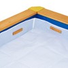 Teamson Kids Outdoor 46" x 46" Spruce Sand Box with Adjustable Canopy, Blue/Wood - 4 of 4