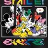 Women's - Disney - Mickey, Pluto, Minnie, Donald Duck, Goofy & Daisy Cropped Graphic Hoodie - 2 of 3