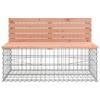 vidaXL Patio Bench Gabion Design 40.6 in.x27.6 in.x25.6 in. Solid Wood Douglas - 3 of 4