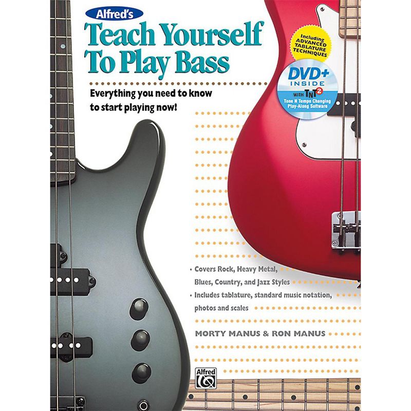 Alfred Teach Yourself to Play Bass Book & DVD, 1 of 2
