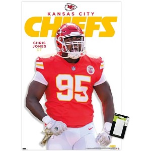 Trends International NFL Kansas City Chiefs - Chris Jones Feature Series 25 Unframed Wall Poster Prints - 1 of 4