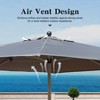 Vynxaria Rectangle Patio Umbrella - Navy Blue, Durable, UV-Resistant with Crank Lift - 4 of 4