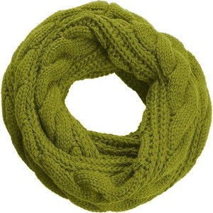 Zuppad Womens Thick Ribbed Knit Winter Infinity Circle Loop Scarf - 1 of 4