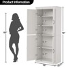 Pantry, 70" High Kitchen Pantry Cabinet with Doors and Adjustable Shelves, Freestanding Wood Cabinet for Bathroom, Dining Room, Living Room - 2 of 4
