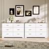 Farmhouse 47 '' W 6 Drawer Bedroom Dresser, Wood Rustic Wide Chest of Drawers for Bedroom, Closet Storage for Bedroom - 4 of 4