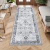 COZONY Washable Vintage Oriental Area Rug with Non-Slip Backing, Low Pile Soft Carpet for Living Room and Bedroom - 2 of 4