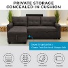 Home Imports Emporium Reversible Sleeper Sectional Sofa Storage Chaise - 4 of 4