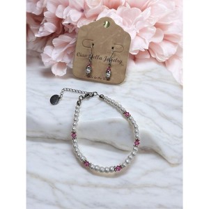 Michelle Marie Boutique's Pearl & Birthstone Color Crystal Jewelry Sets - 1 of 4