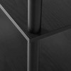 No Tools 4-Shelf Storage Bookcase, True Black Oak - 4 of 4