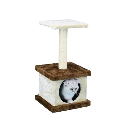 Homessity 22" Economical Cat Tree Condo HC-006 - Beige/Brown