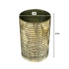 Essential Decor & Beyond Cylinder Glass Silver Metallic Decorative Vase - 2 of 3