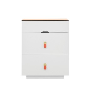 Gulches 23.22'' Wooden Nightstand with Drawer & Open Shelf, Sturdy MDF Side Table, White Bedside Table for Kids Adults Bedroom Living Room - 1 of 4