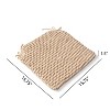 Christopher Knight Home Franconia Modern Knitted Cotton Seat Cushion with Ties (Set of 2) - 3 of 4
