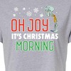 Women's - SpongeBob SquarePants - Oh Joy It's Christmas Morning Cropped Graphic T-Shirt - 2 of 4