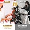Aoibox Christmas Tree Topper 40 LED Lighted Gold Star 10 x 8 Inch with Remote 8 Modes Timer for Holiday Home Office Party Decor 1 Piece - 4 of 4