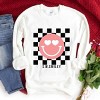 Simply Sage Market S.W.Smiley Valentines Pink Smiley Sweatshirt - 3 of 4