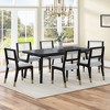Dexmalle Set of 2 Modern Dining Chairs with Solid Wood Legs and Rattan Back - 4 of 4