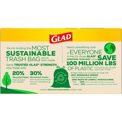 Glad ForceFlex MaxStrength Recovered Plastic Trash Bag - 13 Gallon/45ct