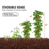 VEVOR 6 Packs Tomato Cages for Garden, 48 inch Tomato Trellis Plant Stakes Support, Stackable Tall Plant Support Cage, for Raised Garden Bed, Green - 3 of 4