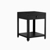 Vynxaria Square Double-Layer Coffee Table with Hidden Compartment & Fingerprint Lock - 2 of 4