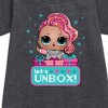 - Lol Surprise! - Lets Unbox Graphic Short Sleeve Fleece Dress - 2 of 3