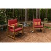 Casual Cushion Stripe Sunbrella Fabric 1-Piece Indoor/Outdoor Lumbar Pillow, 19"W x 12"L - 2 of 4