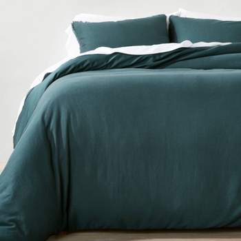 Heavyweight Linen Blend Duvet Cover & Pillow Sham Set - Casaluna™