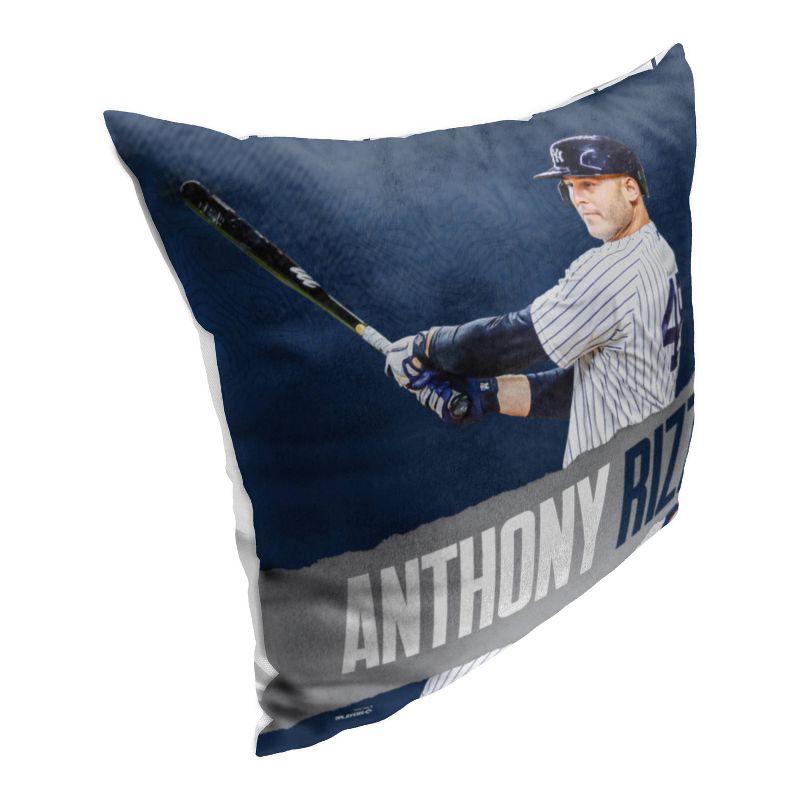 18&#34;x18&#34; MLB New York Yankees 23 Anthony Rizzo Player Printed Throw Decorative Pillow, 4 of 6