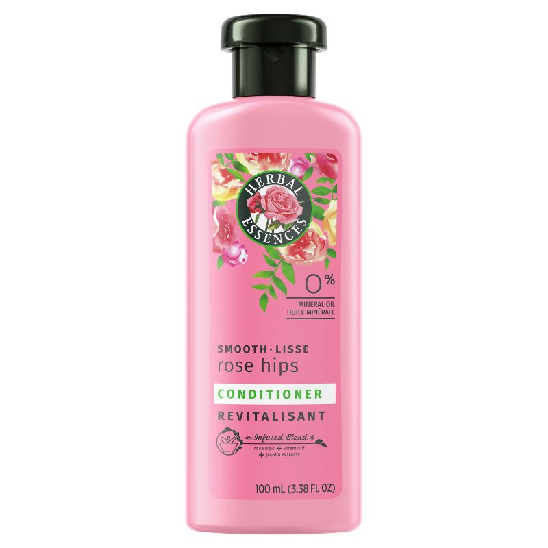 Herbal Essences Travel Size Smooth Conditioner with Rose Hips &#38; Jojoba Extracts - 3.38 fl oz, 1 of 8