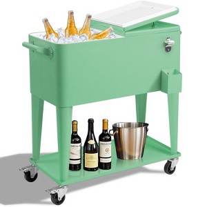 Karl Home 80 QT Patio Cooler Cart - 1 of 4