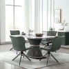 Vatros Upholstered Mid-century Modern Swivel Dining Chairs Set - 4 of 4