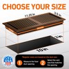 2X10 Floor Vent Cover Floor Register with Mesh Cover Trap, Heat and Air, Walkable Metal Floor Vent for HVAC Duct, Contemporary, Oiled Bronze - 4 of 4