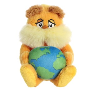 Aurora Dr. Seuss 11" Lorax Planet Earth Orange Stuffed Doll - 1 of 4